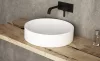 Sanovit LUCENTE - PULTRA ültethető - Top Counter - porcelán mosdó - O - Ø 43 cm