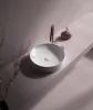 Sanovit SIENA - PULTRA ültethető - Top Counter - porcelán mosdó - O - Ø 44 cm