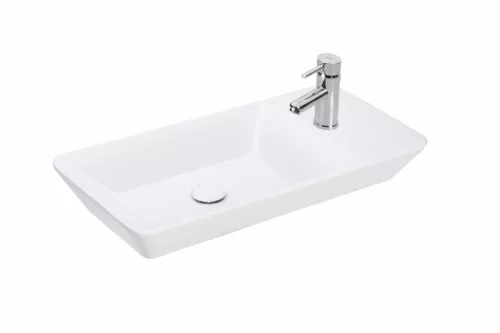 Sanovit - PULTRA ültethető - Top Counter- porcelán mosdó - bal vagy jobb csaplyukas -  - 70 x 35 cm