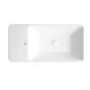 Sanovit - PULTRA ültethető - Top Counter- porcelán mosdó - bal vagy jobb csaplyukas -  - 70 x 35 cm