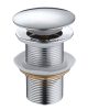 Klikk - klakk leeresztőszelep - KEREK - KRÓM - túlfolyós modókagylóhoz 5/4"