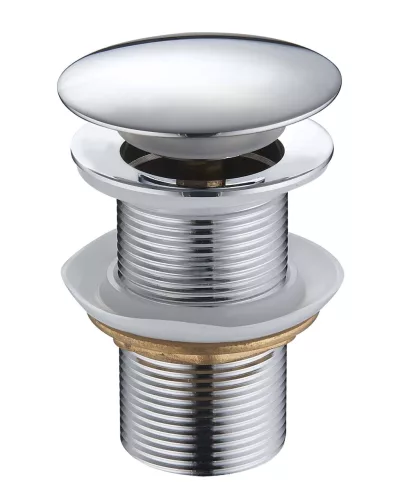 Klikk - klakk leeresztő - KEREK - KRÓM - túlfolyós modókagylóhoz - 5/4" - Ø 67 mm