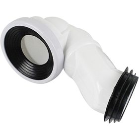   P-bekötőcső Viva ES monoblokkos WC-hez - ALSÓ bekötéshez - 90 / 110 mm