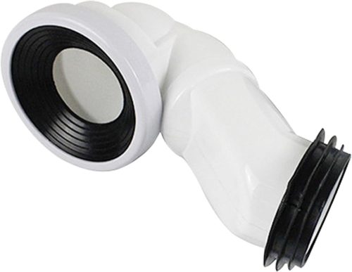 P-bekötőcső Viva ES monoblokkos WC-hez - ALSÓ bekötéshez - 90 / 110 mm