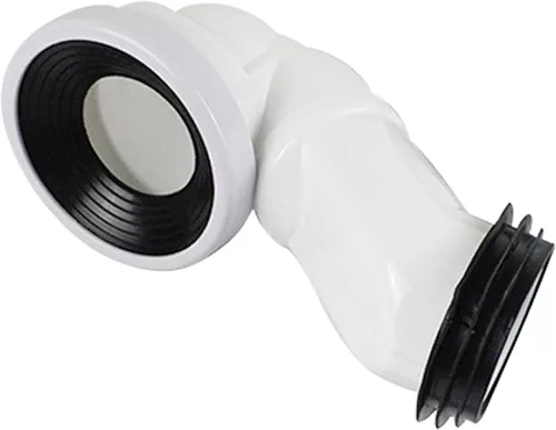 P-bekötőcső Viva ES monoblokkos WC-hez - ALSÓ bekötéshez - 90 / 110 mm