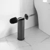 Viva NERO WC-kefe tartó - hengeres - fürdőszobai kiegészítő - GUNMETAL - fegyverszürke