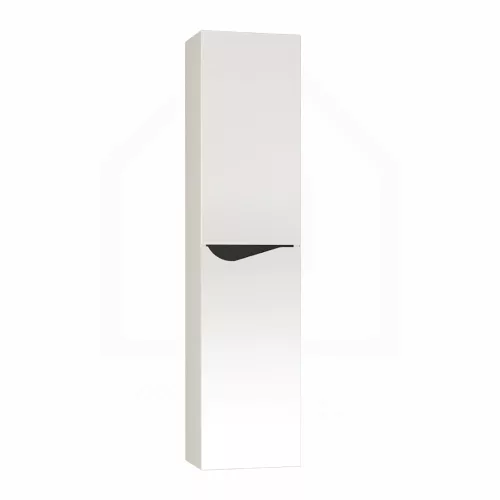 Piramida BETA fali fürdőszoba - állószekrény - FEHÉR-FEKETE - 35 x 150 x 30 cm