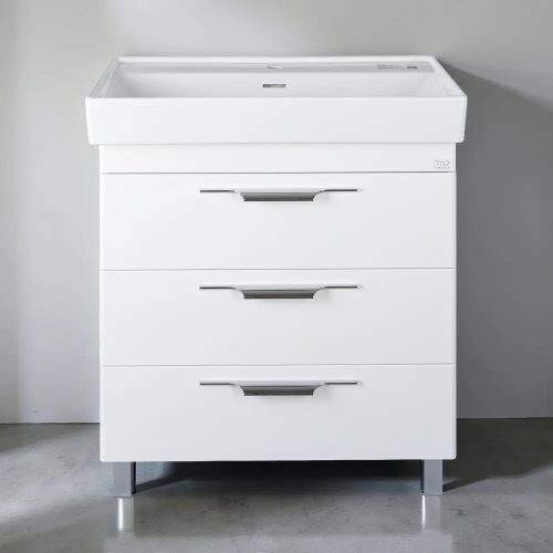 TMP TRIO 60 álló fürdőszobabútor - CeraStyle SHARP - 37100 mosdóval - 60 x 48 cm