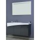 TMP SMYRNA 120 fali fürdőszobabútor - ANTRACIT - Akrivit öntött márvány mosdókagylóval 120 cm