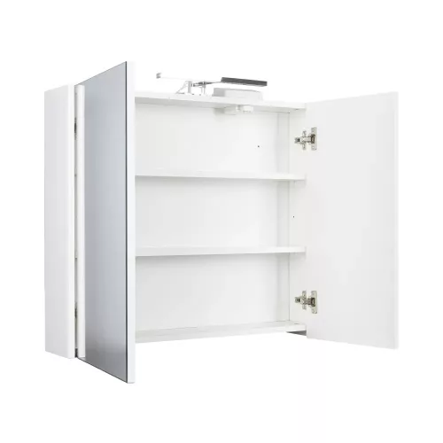 TMP SHARP Tükrös fürdőszobai szekrény LED világítással - 75 cm