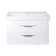 TMP LUX 100D fali fürdőszobabútor - CeraStyle SHARP 37600 DUPLA csaplyukas mosdóval - 100 x 48 cm