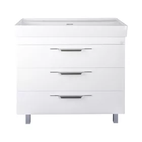   TMP TRIO 100D álló fürdőszobabútor - CeraStyle SHARP - 37600 DUPLA csaplyukas mosdóval - 100 x 48 cm