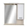 TMP ZX - SONOMA - Tükrös fürdőszobai szekrény LED világítással - 75 x 80 cm