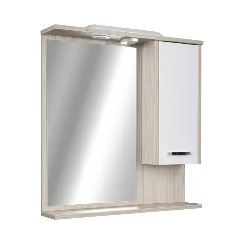 TMP ZX - SONOMA - Tükrös fürdőszobai szekrény LED világítással - 75 x 80 cm