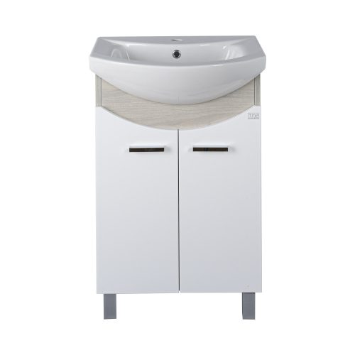 TMP ZX 55 - SONOMA - álló fürdőszobabútor - Sanovit ZENON - 6055 porcelán mosdóval - 55 x 44 cm