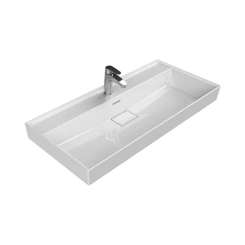 TMP SHARP 100 fali fürdőszobabútor - CeraStyle SHARP - 37500 - 1 csaplyukkal - 100 x 48 cm