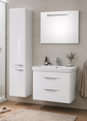 TMP LUX 60 fali fürdőszobabútor - Sanovit LUXURY - 11060 mosdóval - 60,5 x 46 cm