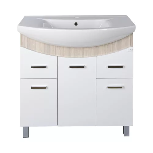 TMP ZX 85 - SONOMA - álló fürdőszobabútor - Sanovit ZENON - 6085 porcelán mosdóval - 86 x 50 cm