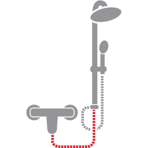 Viva ZEN zuhanyrendszer 1/2" - 60 cm zuhanygégecső - alkatrész