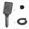 Caldo Freddo Blackspirit zuhanyszett - 3 funkciós zuhanyfejjel - GUNMETAL - fegyverszürke