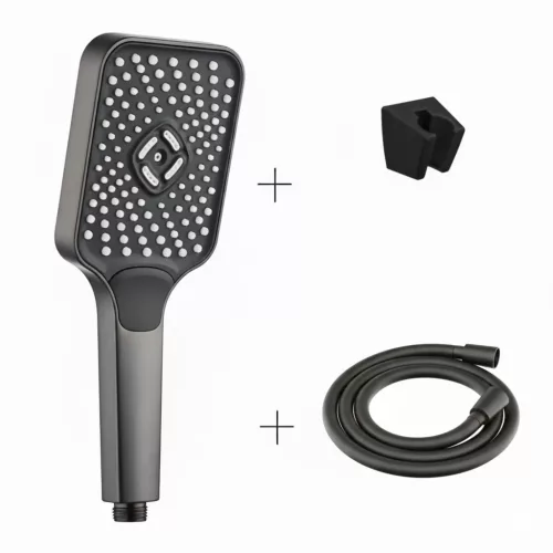 Caldo Freddo Blackspirit zuhanyszett - 3 funkciós zuhanyfejjel - GUNMETAL - fegyverszürke