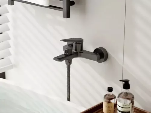 Caldo Freddo kádtöltő csaptelep - GUNMETAL - fegyverszürke