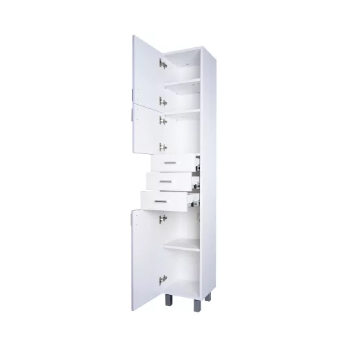Viva STYLE fürdőszobai ÁLLÓSZEKRÉNY 192 magas POLCOS - BALOS - 35 x 33 x 192 cm