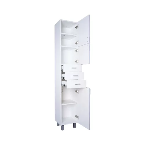 Viva STYLE fürdőszobai ÁLLÓSZEKRÉNY 192 magas POLCOS - JOBBOS - 35 x 33 x 192 cm