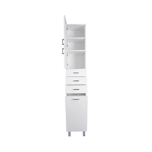 Viva STYLE fürdőszobai ÁLLÓSZEKRÉNY 192 magas szennyestartós - BALOS - 35 x 28 x 192 cm