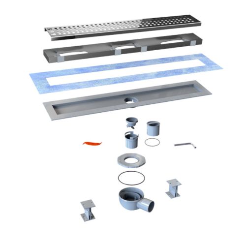 SAY Optima zuhanyfolyóka - Ø 50 mm kifolyással - 80 cm