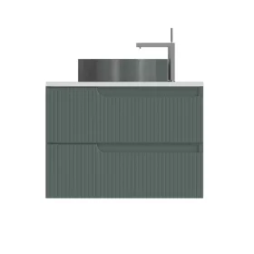   Piramida EURIDIKA fali fürdőszobabútor - mosdópult mosdó nélkül -2 fiókos - PINO ZÖLD - 65 x 48 x 53 cm