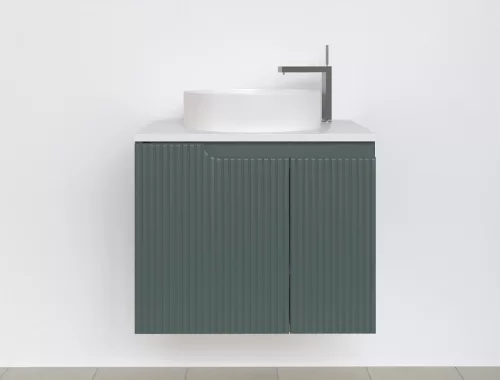 Piramida EURIDIKA fali fürdőszobabútor - mosdópult mosdó nélkül -2 ajtós - PINO ZÖLD - 65 x 48 x 53 cm