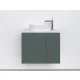 Piramida EURIDIKA fali fürdőszobabútor - mosdópult mosdó nélkül -2 ajtós - PINO ZÖLD - 65 x 48 x 53 cm