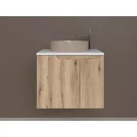   Piramida EURIDIKA fali fürdőszobabútor - mosdópult mosdó nélkül -2 ajtós - PINO TÖLGY - 65 x 48 x 53