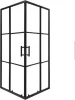 Viva AQUA - FEKETE mintás - FEKETE keretes - zuhanykabin - 80 SZÖGLETES - 6 mm üveg - 80 x 80 x 190