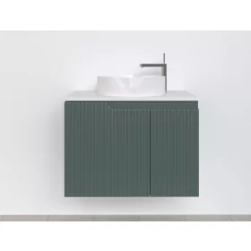   Piramida EURIDIKA fali fürdőszobabútor - mosdópult mosdó nélkül -2 ajtós - PINO ZÖLD - 75 x 48 x 53 cm