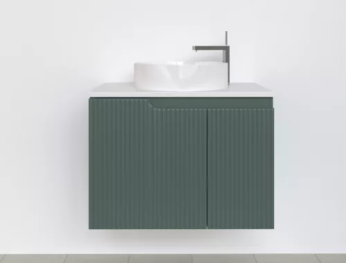 Piramida EURIDIKA fali fürdőszobabútor - mosdópult mosdó nélkül -2 ajtós - PINO ZÖLD - 75 x 48 x 53 cm