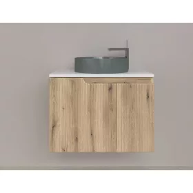   Piramida EURIDIKA fali fürdőszobabútor - mosdópult mosdó nélkül -2 ajtós - PINO TÖLGY - 75 x 48 x 53 cm