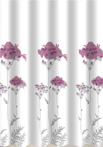 FLOWERS - Impregnált textil zuhanyfüggöny - 180 x 200 cm