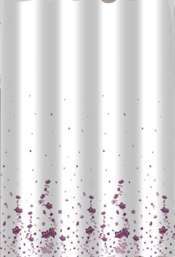 MINI FLOWERS - Impregnált textil zuhanyfüggöny - 180 x 200 cm