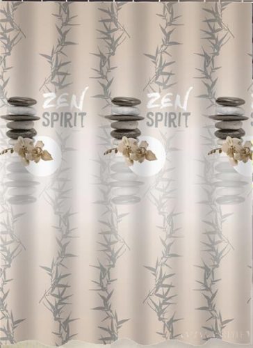 ZEN SPIRIT - Impregnált textil zuhanyfüggöny - 180 x 200 cm