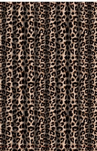 Zuhanyfüggöny - LEOPARD PRINT - Impregnált textil - 180 x 200 cm