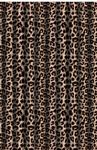 Zuhanyfüggöny - LEOPARD PRINT - Impregnált textil - 180 x 200 cm