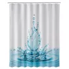 Zuhanyfüggöny - WATER FLOWER - Impregnált textil - 180x200