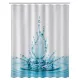 Zuhanyfüggöny - WATER FLOWER - Impregnált textil - 180x200