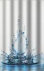 Zuhanyfüggöny - WATER FLOWER - Impregnált textil - 180x200