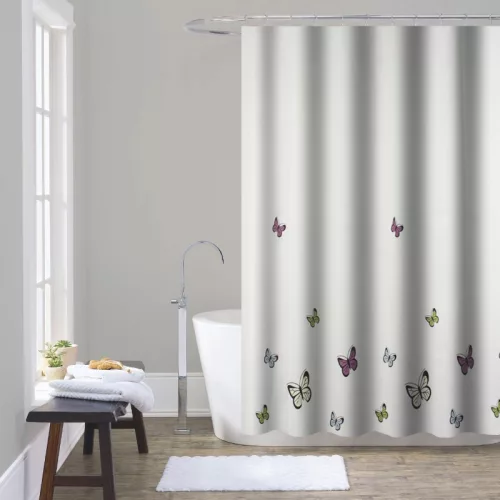 Zuhanyfüggöny - NEW BUTTERFLY - Impregnált textil -180 x 200 cm