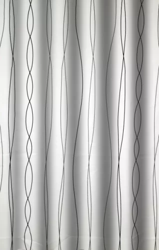 Zuhanyfüggöny - LINES - Impregnált textil - 180 x 200 cm
