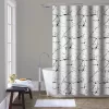 Zuhanyfüggöny - GRANITE - Impregnált textil - 180 x 200 cm