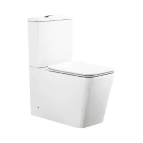   Eros ES QUADRO monoblokk WC - perem nélküli - WC ülőkével komplett